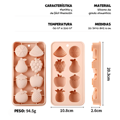 Molde Silicon Frutti